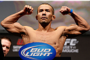 ANAHEIM, CA - FEBRUARY 22:  Ivan Menjivar weighs in during the UFC 157 weigh-in at Honda Center on February 22, 2013 in Anaheim, California.  (Photo by Josh Hedges/Zuffa LLC/Zuffa LLC via Getty Images)