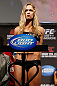 ANAHEIM, CA - FEBRUARY 22:  Ronda Rousey weighs in during the UFC 157 weigh-in at Honda Center on February 22, 2013 in Anaheim, California.  (Photo by Josh Hedges/Zuffa LLC/Zuffa LLC via Getty Images)