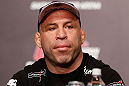 TOKYO, JAPAN - FEBRUARY 28: Wanderlei Silva interacts with media during a UFC press conference at the Hilton Sjinjuku Hotel on February 28, 2013 in Tokyo, Japan. (Photo by Josh Hedges/Zuffa LLC/Zuffa LLC via Getty Images)