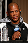 TOKYO, JAPAN - FEBRUARY 28: Hector Lombard interacts with media during a UFC press conference at the Hilton Sjinjuku Hotel on February 28, 2013 in Tokyo, Japan. (Photo by Josh Hedges/Zuffa LLC/Zuffa LLC via Getty Images)