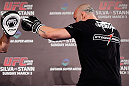 TOKYO, JAPAN - FEBRUARY 28: Wanderlei Silva holds an open training session for media at the Hilton Sjinjuku Hotel on February 28, 2013 in Tokyo, Japan. (Photo by Josh Hedges/Zuffa LLC/Zuffa LLC via Getty Images)