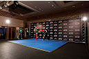 TOKYO, JAPAN - FEBRUARY 28: Hector Lombard holds an open training session for media at the Hilton Sjinjuku Hotel on February 28, 2013 in Tokyo, Japan. (Photo by Josh Hedges/Zuffa LLC/Zuffa LLC via Getty Images)