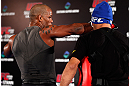TOKYO, JAPAN - FEBRUARY 28: Hector Lombard holds an open training session for media at the Hilton Sjinjuku Hotel on February 28, 2013 in Tokyo, Japan. (Photo by Josh Hedges/Zuffa LLC/Zuffa LLC via Getty Images)