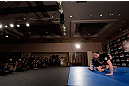 TOKYO, JAPAN - FEBRUARY 28: Stefan Struve holds an open training session for media at the Hilton Sjinjuku Hotel on February 28, 2013 in Tokyo, Japan. (Photo by Josh Hedges/Zuffa LLC/Zuffa LLC via Getty Images)