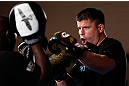 TOKYO, JAPAN - FEBRUARY 28: Brian Stann holds an open training session for media at the Hilton Sjinjuku Hotel on February 28, 2013 in Tokyo, Japan. (Photo by Josh Hedges/Zuffa LLC/Zuffa LLC via Getty Images)