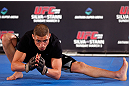 TOKYO, JAPAN - FEBRUARY 28: Diego Sanchez holds an open training session for media at the Hilton Sjinjuku Hotel on February 28, 2013 in Tokyo, Japan. (Photo by Josh Hedges/Zuffa LLC/Zuffa LLC via Getty Images)