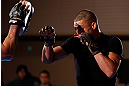 TOKYO, JAPAN - FEBRUARY 28: Diego Sanchez holds an open training session for media at the Hilton Sjinjuku Hotel on February 28, 2013 in Tokyo, Japan. (Photo by Josh Hedges/Zuffa LLC/Zuffa LLC via Getty Images)