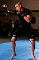 TOKYO, JAPAN - FEBRUARY 28: Diego Sanchez holds an open training session for media at the Hilton Sjinjuku Hotel on February 28, 2013 in Tokyo, Japan. (Photo by Josh Hedges/Zuffa LLC/Zuffa LLC via Getty Images)