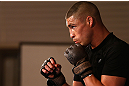 TOKYO, JAPAN - FEBRUARY 28: Diego Sanchez holds an open training session for media at the Hilton Sjinjuku Hotel on February 28, 2013 in Tokyo, Japan. (Photo by Josh Hedges/Zuffa LLC/Zuffa LLC via Getty Images)