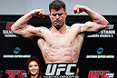 SAITAMA, JAPAN - MARCH 02: Brian Stann weighs in during the UFC on FUEL TV weigh-in at Saitama Super Arena on March 2, 2013 in Saitama, Japan. (Photo by Josh Hedges/Zuffa LLC/Zuffa LLC via Getty Images)