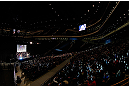 SAITAMA, JAPAN - MARCH 02: A general view of the arena as opponents Wanderlei Silva (L) and Brian Stann (R) face off during the UFC on FUEL TV weigh-in at Saitama Super Arena on March 2, 2013 in Saitama, Japan. (Photo by Josh Hedges/Zuffa LLC/Zuffa LLC via Getty Images)