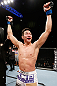 SAITAMA, JAPAN - MARCH 03:  Hyun Gyu Lim reacts after knocking out Marcelo Guimaraes in their welterweight fight during the UFC on FUEL TV event at Saitama Super Arena on March 3, 2013 in Saitama, Japan.  (Photo by Josh Hedges/Zuffa LLC/Zuffa LLC via Getty Images)