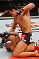SAITAMA, JAPAN - MARCH 03:  (R-L) Dong Hyun Kim punches Siyar Bahadurzada in their welterweight fight during the UFC on FUEL TV event at Saitama Super Arena on March 3, 2013 in Saitama, Japan.  (Photo by Josh Hedges/Zuffa LLC/Zuffa LLC via Getty Images)