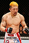 SAITAMA, JAPAN - MARCH 03:  Mizuto Hirota stands in the Octagon during his featherweight fight against Rani Yahya during the UFC on FUEL TV event at Saitama Super Arena on March 3, 2013 in Saitama, Japan.  (Photo by Josh Hedges/Zuffa LLC/Zuffa LLC via Getty Images)