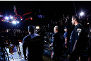SAITAMA, JAPAN - MARCH 03:  Mark Hunt enters the arena before his heavyweight fight against Stefan Struve during the UFC on FUEL TV event at Saitama Super Arena on March 3, 2013 in Saitama, Japan.  (Photo by Josh Hedges/Zuffa LLC/Zuffa LLC via Getty Images)