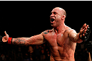 SAITAMA, JAPAN - MARCH 03:  Wanderlei Silva reacts after knocking out Brian Stann in their light heavyweight fight during the UFC on FUEL TV event at Saitama Super Arena on March 3, 2013 in Saitama, Japan.  (Photo by Josh Hedges/Zuffa LLC/Zuffa LLC via Getty Images)