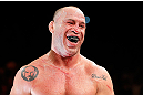 SAITAMA, JAPAN - MARCH 03:  Wanderlei Silva reacts after knocking out Brian Stann in their light heavyweight fight during the UFC on FUEL TV event at Saitama Super Arena on March 3, 2013 in Saitama, Japan.  (Photo by Josh Hedges/Zuffa LLC/Zuffa LLC via Getty Images)