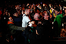 SAITAMA, JAPAN - MARCH 03:  Wanderlei Silva celebrates with fans in the arena after knocking out Brian Stann in their light heavyweight fight during the UFC on FUEL TV event at Saitama Super Arena on March 3, 2013 in Saitama, Japan.  (Photo by Josh Hedges/Zuffa LLC/Zuffa LLC via Getty Images)