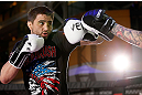 MONTREAL, QC - MARCH 13:  Carlos Condit conducts an open training session for fans and media ahead of his UFC 158 bout at Complexe Desjardins on March 13, 2013 in Montreal, Quebec, Canada.  (Photo by Josh Hedges/Zuffa LLC/Zuffa LLC via Getty Images)