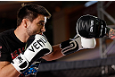 MONTREAL, QC - MARCH 13:  Carlos Condit conducts an open training session for fans and media ahead of his UFC 158 bout at Complexe Desjardins on March 13, 2013 in Montreal, Quebec, Canada.  (Photo by Josh Hedges/Zuffa LLC/Zuffa LLC via Getty Images)