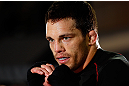 MONTREAL, QC - MARCH 13:  Jake Ellenberger conducts an open training session for fans and media ahead of his UFC 158 bout at Complexe Desjardins on March 13, 2013 in Montreal, Quebec, Canada.  (Photo by Josh Hedges/Zuffa LLC/Zuffa LLC via Getty Images)