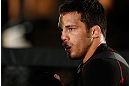 MONTREAL, QC - MARCH 13:  Jake Ellenberger conducts an open training session for fans and media ahead of his UFC 158 bout at Complexe Desjardins on March 13, 2013 in Montreal, Quebec, Canada.  (Photo by Josh Hedges/Zuffa LLC/Zuffa LLC via Getty Images)