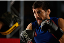 MONTREAL, QC - MARCH 13:  Patrick Cote conducts an open training session for fans and media ahead of his UFC 158 bout at Complexe Desjardins on March 13, 2013 in Montreal, Quebec, Canada.  (Photo by Josh Hedges/Zuffa LLC/Zuffa LLC via Getty Images)