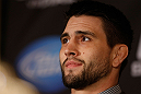 MONTREAL, QC - MARCH 14:  Carlos Condit interacts with media during the final press conference ahead of his UFC 158 bout at Bell Centre on March 14, 2013 in Montreal, Quebec, Canada.  (Photo by Josh Hedges/Zuffa LLC/Zuffa LLC via Getty Images)
