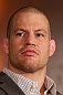MONTREAL, QC - MARCH 14:  Nate Marquardt interacts with media during the final press conference ahead of his UFC 158 bout at Bell Centre on March 14, 2013 in Montreal, Quebec, Canada.  (Photo by Josh Hedges/Zuffa LLC/Zuffa LLC via Getty Images)