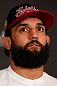 MONTREAL, QC - MARCH 14:  Johny Hendricks interacts with media during the final press conference ahead of his UFC 158 bout at Bell Centre on March 14, 2013 in Montreal, Quebec, Canada.  (Photo by Josh Hedges/Zuffa LLC/Zuffa LLC via Getty Images)