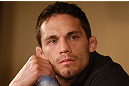 MONTREAL, QC - MARCH 14:  Jake Ellenberger interacts with media during the final press conference ahead of his UFC 158 bout at Bell Centre on March 14, 2013 in Montreal, Quebec, Canada.  (Photo by Josh Hedges/Zuffa LLC/Zuffa LLC via Getty Images)