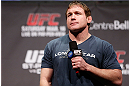 MONTREAL, QC - MARCH 15: Matt Hughes interacts with fans during a Q&A session before the UFC 158 weigh-in at Bell Centre on March 15, 2013 in Montreal, Quebec, Canada. (Photo by Josh Hedges/Zuffa LLC/Zuffa LLC via Getty Images)