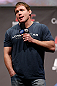MONTREAL, QC - MARCH 15: Matt Hughes interacts with fans during a Q&A session before the UFC 158 weigh-in at Bell Centre on March 15, 2013 in Montreal, Quebec, Canada. (Photo by Josh Hedges/Zuffa LLC/Zuffa LLC via Getty Images)