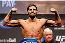 MONTREAL, QC - MARCH 15: Patrick Cote weighs in during the UFC 158 weigh-in at Bell Centre on March 15, 2013 in Montreal, Quebec, Canada.  (Photo by Josh Hedges/Zuffa LLC/Zuffa LLC via Getty Images)
