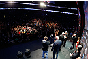 MONTREAL, QC - MARCH 15:  Johny Hendricks weighs in during the UFC 158 weigh-in at Bell Centre on March 15, 2013 in Montreal, Quebec, Canada.  (Photo by Josh Hedges/Zuffa LLC/Zuffa LLC via Getty Images)