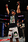 MONTREAL, QC - MARCH 16: T.J. Dillashaw reacts after defeating Issei Tamura in their bantamweight bout during the UFC 158 event at Bell Centre on March 16, 2013 in Montreal, Quebec, Canada.  (Photo by Jonathan Ferrey/Zuffa LLC/Zuffa LLC via Getty Images)