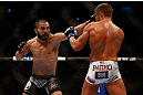 MONTREAL, QC - MARCH 16: John Makdessi punches Daron Cruickshank in their lightweight bout during the UFC 158 event at Bell Centre on March 16, 2013 in Montreal, Quebec, Canada.  (Photo by Jonathan Ferrey/Zuffa LLC/Zuffa LLC via Getty Images)