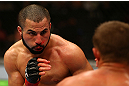 MONTREAL, QC - MARCH 16: John Makdessi fights Daron Cruickshank in their lightweight bout during the UFC 158 event at Bell Centre on March 16, 2013 in Montreal, Quebec, Canada.  (Photo by Jonathan Ferrey/Zuffa LLC/Zuffa LLC via Getty Images)