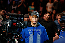 MONTREAL, QC - MARCH 16:  Bobby Voelker walks into the arena to fight Patrick Cote in their welterweight bout during the UFC 158 event at Bell Centre on March 16, 2013 in Montreal, Quebec, Canada.  (Photo by Jonathan Ferrey/Zuffa LLC/Zuffa LLC via Getty Images)