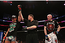 MONTREAL, QC - MARCH 16: Mike Ricci wins against Colin Fletcher in their lightweight bout during the UFC 158 event at Bell Centre on March 16, 2013 in Montreal, Quebec, Canada.  (Photo by Josh Hedges/Zuffa LLC/Zuffa LLC via Getty Images)
