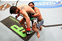 MONTREAL, QC - MARCH 16:  (R-L) Johny Hendricks attempts to take down Carlos Condit in their welterweight bout during the UFC 158 event at Bell Centre on March 16, 2013 in Montreal, Quebec, Canada.  (Photo by Jonathan Ferrey/Zuffa LLC/Zuffa LLC via Getty Images)