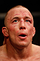 MONTREAL, QC - MARCH 16:  Georges St-Pierre reacts after his victory over Nick Diaz in their welterweight championship bout during the UFC 158 event at Bell Centre on March 16, 2013 in Montreal, Quebec, Canada.  (Photo by Josh Hedges/Zuffa LLC/Zuffa LLC via Getty Images)