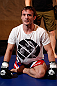 STOCKHOLM, SWEDEN - APRIL 03:  Brad Pickett of England conducts an open training session at the Grand Hotel on April 3, 2013 in Stockholm, Sweden.  (Photo by Josh Hedges/Zuffa LLC/Zuffa LLC via Getty Images)
