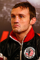 STOCKHOLM, SWEDEN - APRIL 03:  Brad Pickett of England interacts with media during an interview session at the Grand Hotel on April 3, 2013 in Stockholm, Sweden.  (Photo by Josh Hedges/Zuffa LLC/Zuffa LLC via Getty Images)