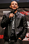 STOCKHOLM, SWEDEN - APRIL 05:  Cub Swanson interacts with fans during a Q&A session before the UFC weigh-in at the Ericsson Globe Arena on April 5, 2013 in Stockholm, Sweden.  (Photo by Josh Hedges/Zuffa LLC/Zuffa LLC via Getty Images)