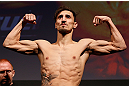 STOCKHOLM, SWEDEN - APRIL 05:  Pablo Garza weighs in during the UFC weigh-in at the Ericsson Globe Arena on April 5, 2013 in Stockholm, Sweden.  (Photo by Josh Hedges/Zuffa LLC/Zuffa LLC via Getty Images)