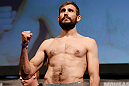 STOCKHOLM, SWEDEN - APRIL 05:  Ryan Couture weighs in during the UFC weigh-in at the Ericsson Globe Arena on April 5, 2013 in Stockholm, Sweden.  (Photo by Josh Hedges/Zuffa LLC/Zuffa LLC via Getty Images)