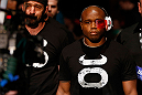 STOCKHOLM, SWEDEN - APRIL 06:  Marcus Brimage enters the arena before his featherweight fight against Conor McGregor at the Ericsson Globe Arena on April 6, 2013 in Stockholm, Sweden.  (Photo by Josh Hedges/Zuffa LLC/Zuffa LLC via Getty Images)