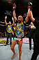 STOCKHOLM, SWEDEN - APRIL 06:  Reza Madadi reacts after his submission victory over Michael Johnson in their lightweight fight at the Ericsson Globe Arena on April 6, 2013 in Stockholm, Sweden.  (Photo by Josh Hedges/Zuffa LLC/Zuffa LLC via Getty Images)