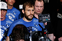 STOCKHOLM, SWEDEN - APRIL 06:  Ryan Couture enters the arena before his lightweight fight against Ross Pearson at the Ericsson Globe Arena on April 6, 2013 in Stockholm, Sweden.  (Photo by Josh Hedges/Zuffa LLC/Zuffa LLC via Getty Images)